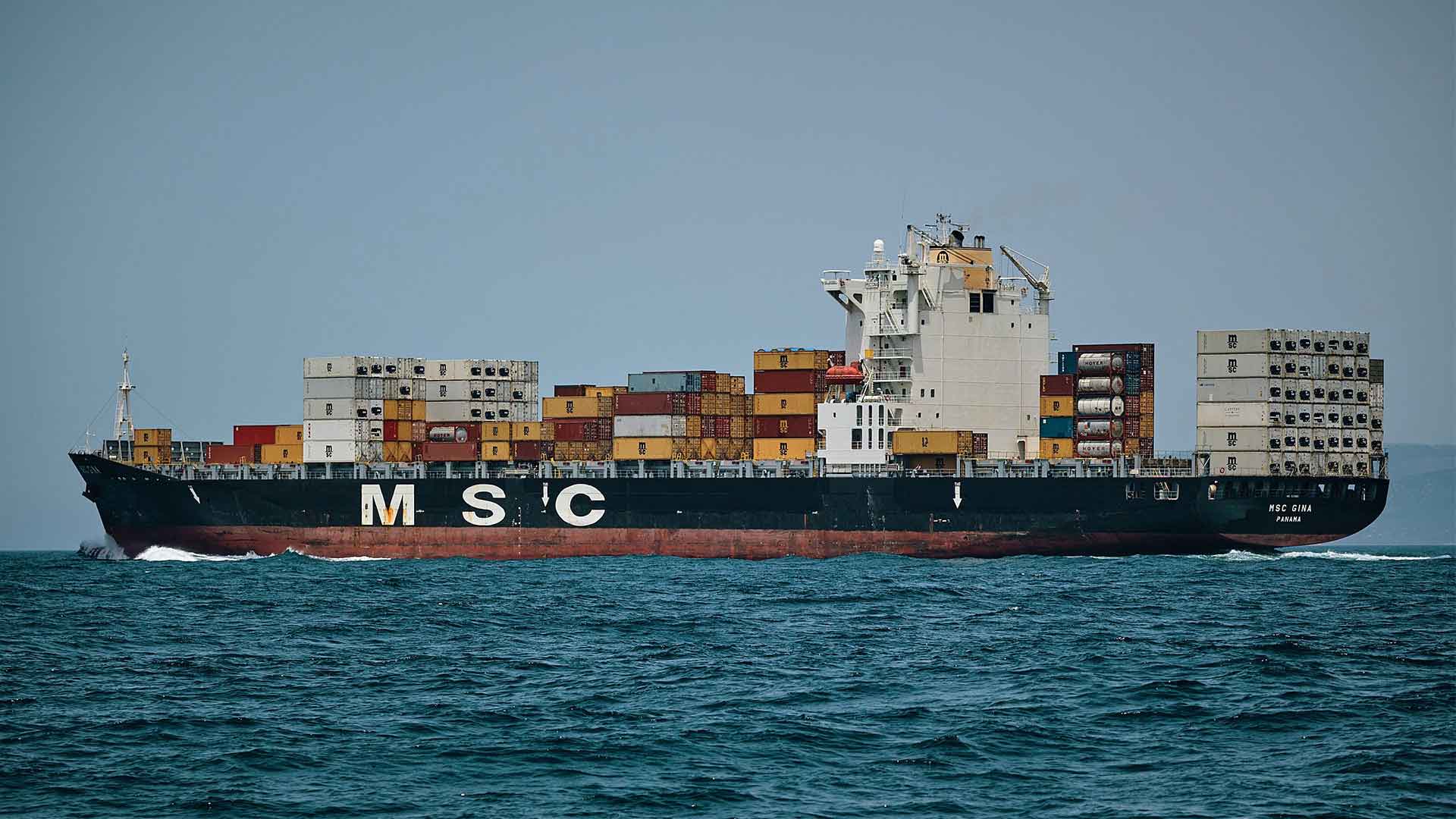 Cargo delivery truck image